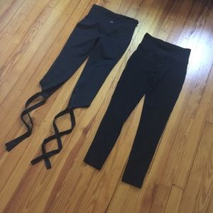 2 pairs of athletic leggings
